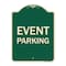 Signmission Designer Series Sign Event Parking, Green & Tan Heavy-Gauge Aluminum Sign, 24" x 18", G-1824-24061 A-DES-G-1824-24061 - alternate 1
